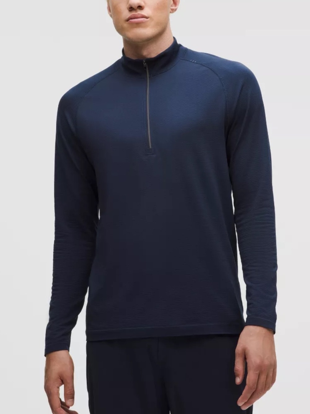 LULULEMON Metal Vent Tech Half Zip Shirt Blue Size Large